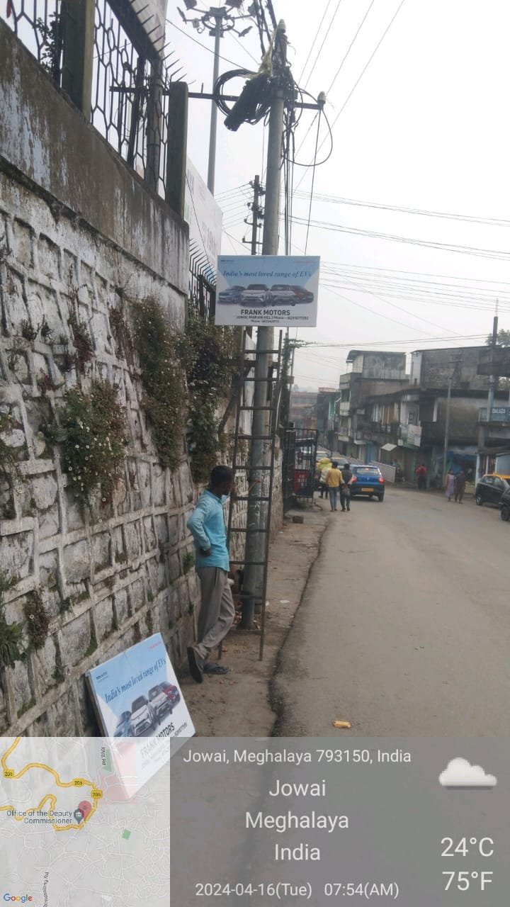 Frank Motors Road Kiosk for TATA Electric Vehicle, Jowai, Meghalaya